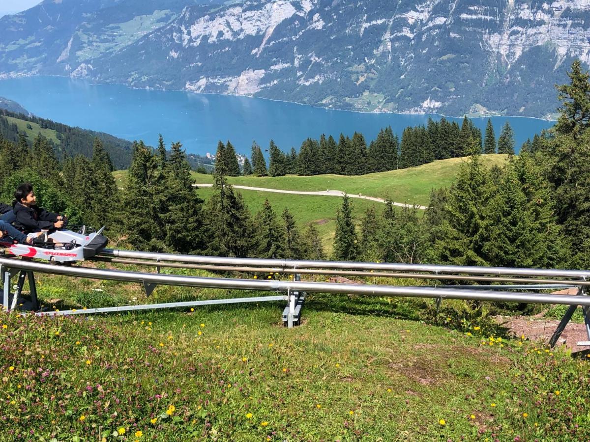 Luxurioeses Galerie-Penthouse Direkt Am Walensee Unterterzen Exterior photo