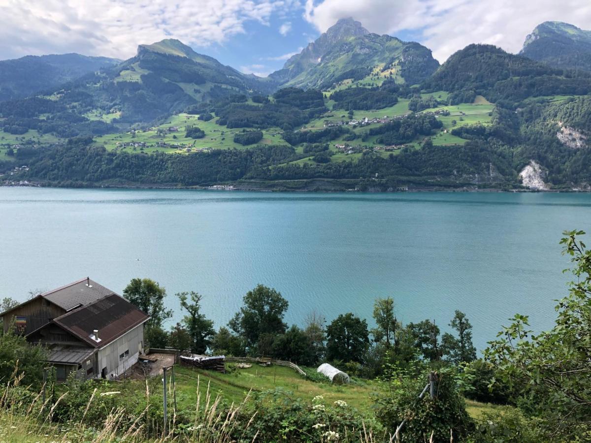 Luxurioeses Galerie-Penthouse Direkt Am Walensee Unterterzen Exterior photo
