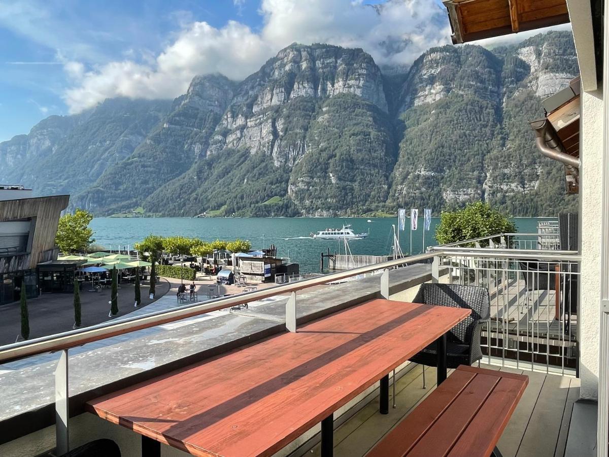 Luxurioeses Galerie-Penthouse Direkt Am Walensee Unterterzen Exterior photo